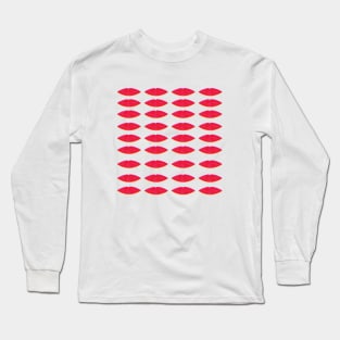 Lips Pattern Long Sleeve T-Shirt